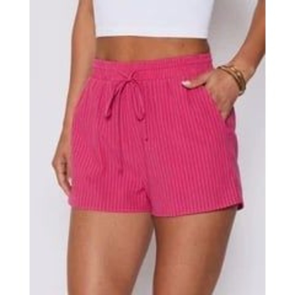 Vici XL pink striped shorts NWOT
